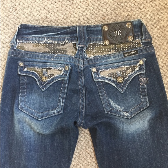 Miss Me Denim - Miss Me boot cut distressed denim jeans